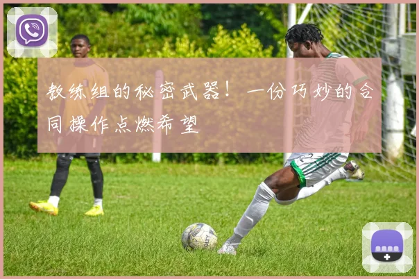 教练组的秘密武器！一份巧妙的合同操作点燃希望